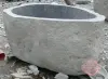 Product image 4 of the product “Riverstone basin, natural surface, polished inside. Dia approx 141-150cm Height 61-70cm ”